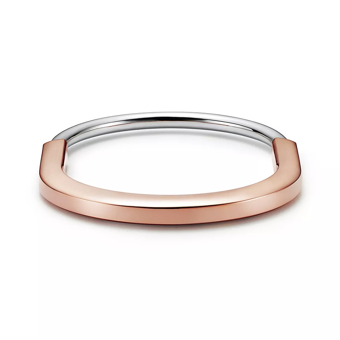 [Dawnora Jewelry]LOCK BRACELET ROSE AND WHITE GOLD DIAMOND