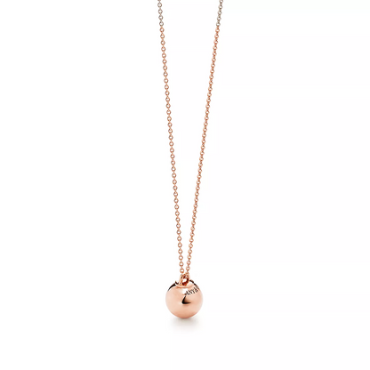 [Dawnora Jewelry]BALL PENDANT 12.75MM NECKLACE