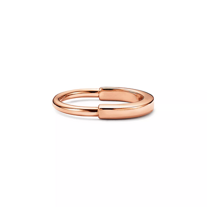 [Dawnora Jewelry]LOCK RING PINK GOLD