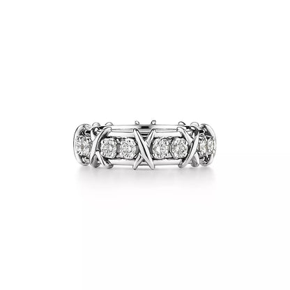 [Dawnora Jewelry]SIXTEEN STONE SILVER RING