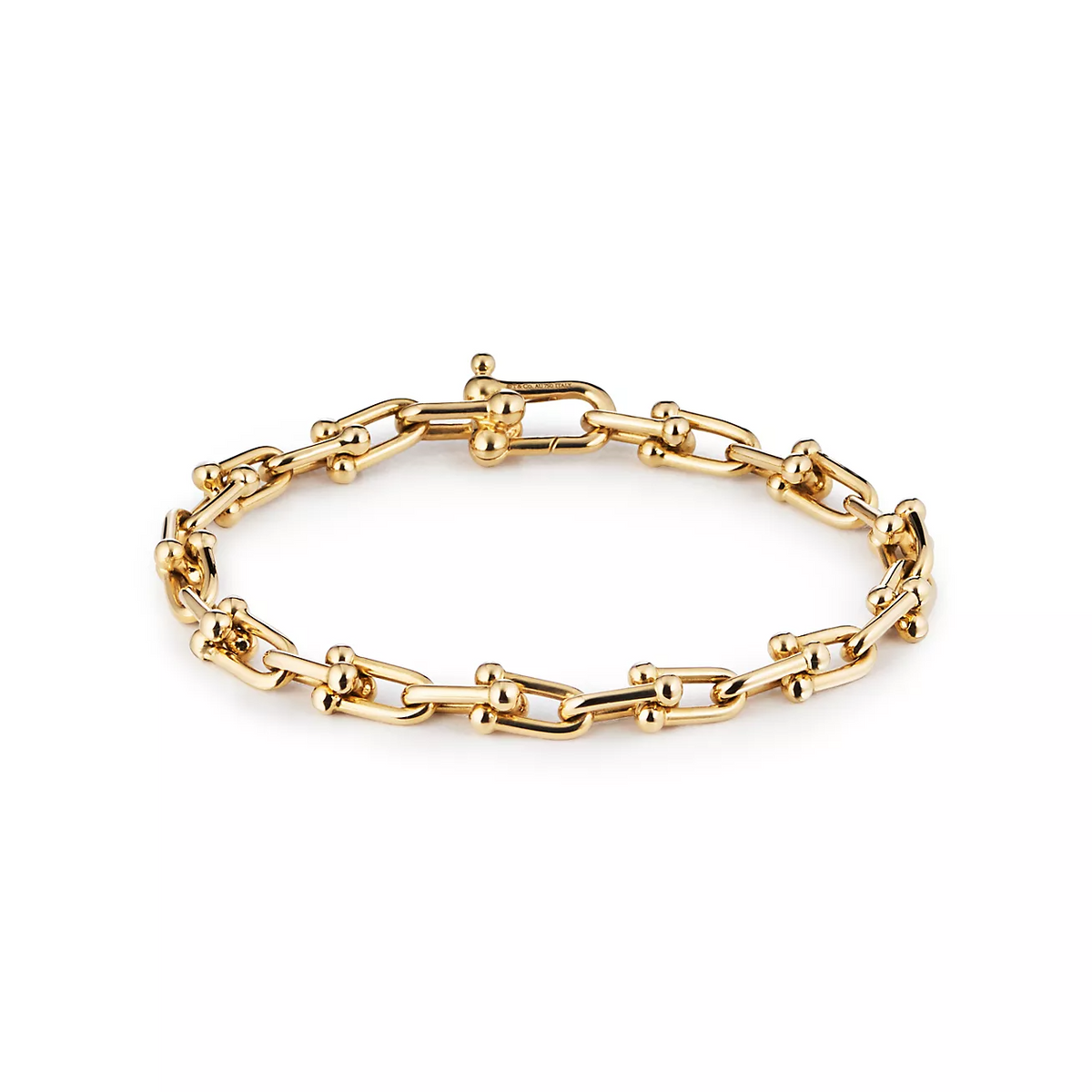 [Dawnora Jewelry]HARDWEAR SMALL LINK 26 MOTIF GOLD BRACELET