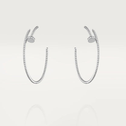 [Dawnora Jewelry]JUSTE EARRINGS FULL DIAMONDS 1.8MM