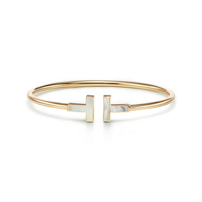 [Dawnora Jewelry]T BRACELET 1.8MM MOP PINK GOLD