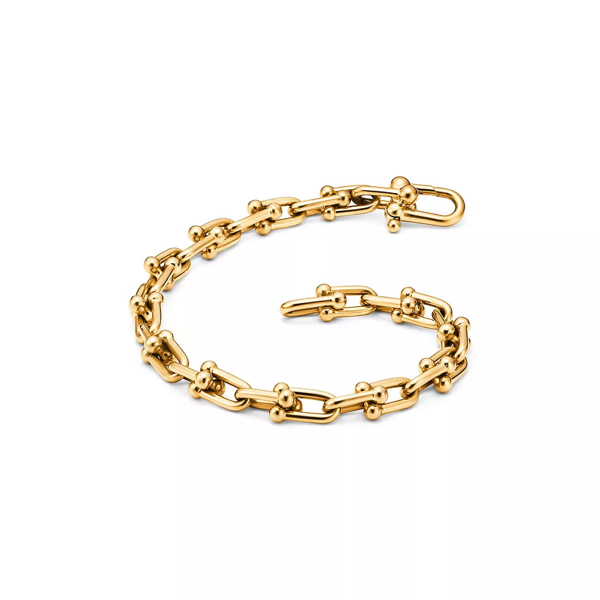 [Dawnora Jewelry]HARDWEAR SMALL LINK 26 MOTIF GOLD BRACELET