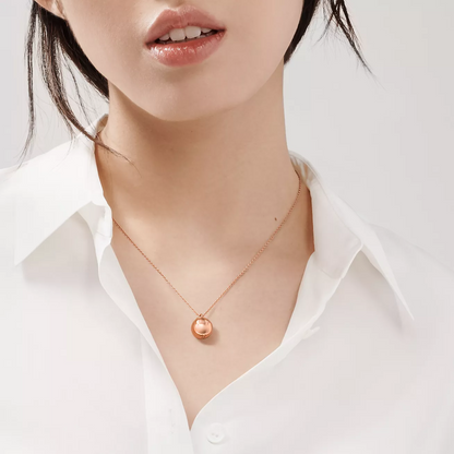 [Dawnora Jewelry]BALL PENDANT 12.75MM NECKLACE