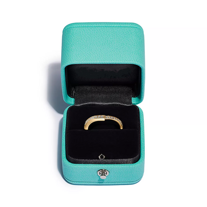 [Dawnora Jewelry]LOCK RING GOLD DIAMOND PAVED