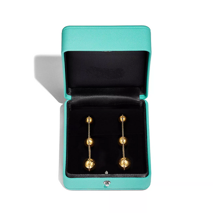 [Dawnora Jewelry]TRIPLE DROP GOLD EARRINGS
