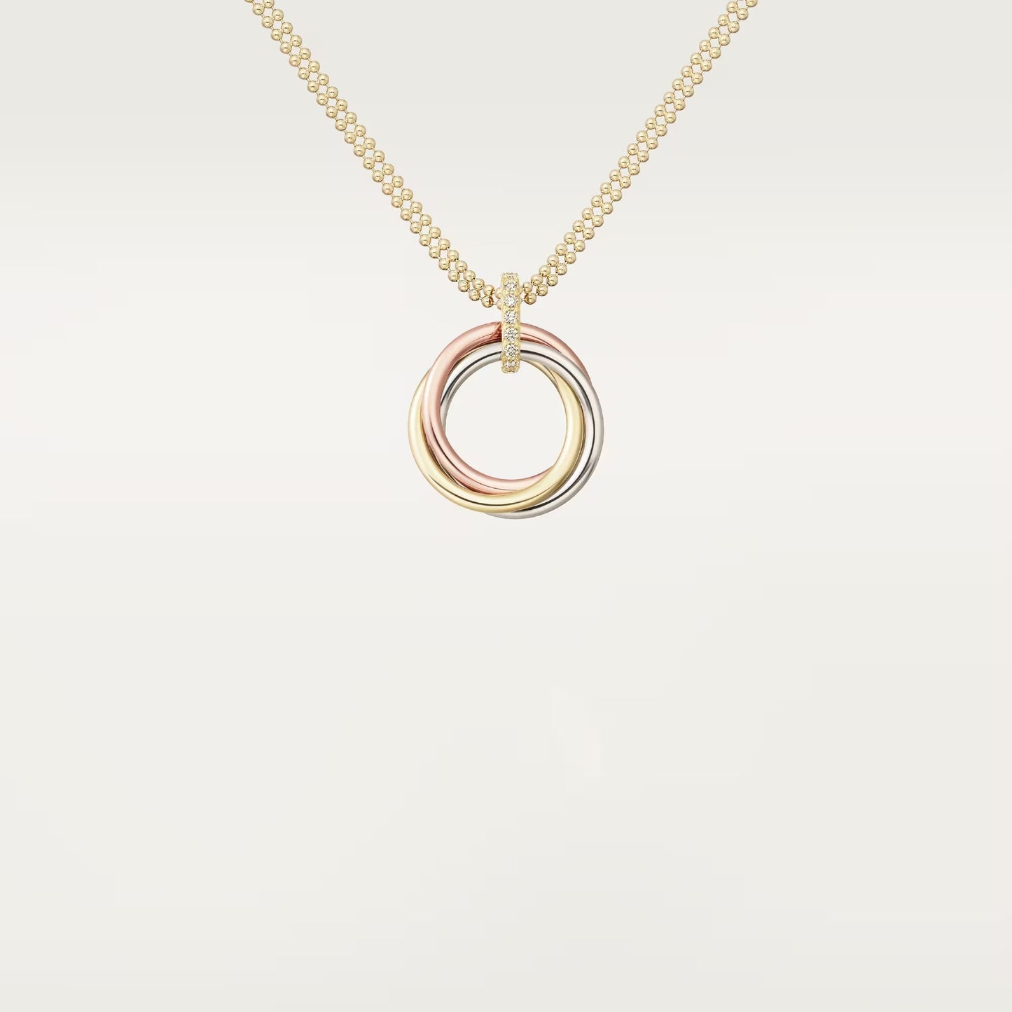 [Dawnora Jewelry]TRINITY MEDIUM  DIAMONDS NECKLACE