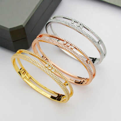 [Dawnora Jewelry]Move Romane pavé bangle