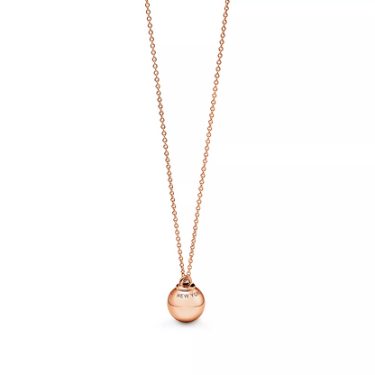 [Dawnora Jewelry]BALL PENDANT 12.75MM NECKLACE