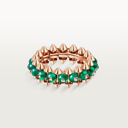 [Dawnora Jewelry]CLASH 7.9MM AGATE CHALCEDONY RING