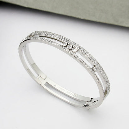 [Dawnora Jewelry]Move Romane pavé bangle
