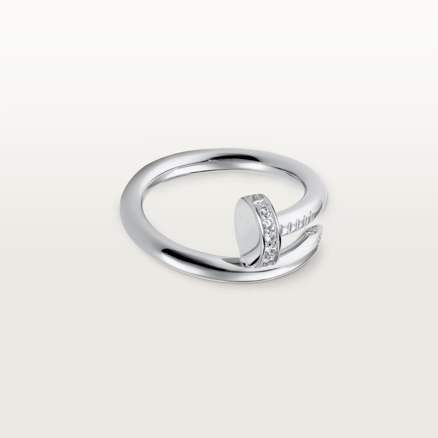 [Dawnora Jewelry]JUSTE RING 2.6MM HALF DIAMOND