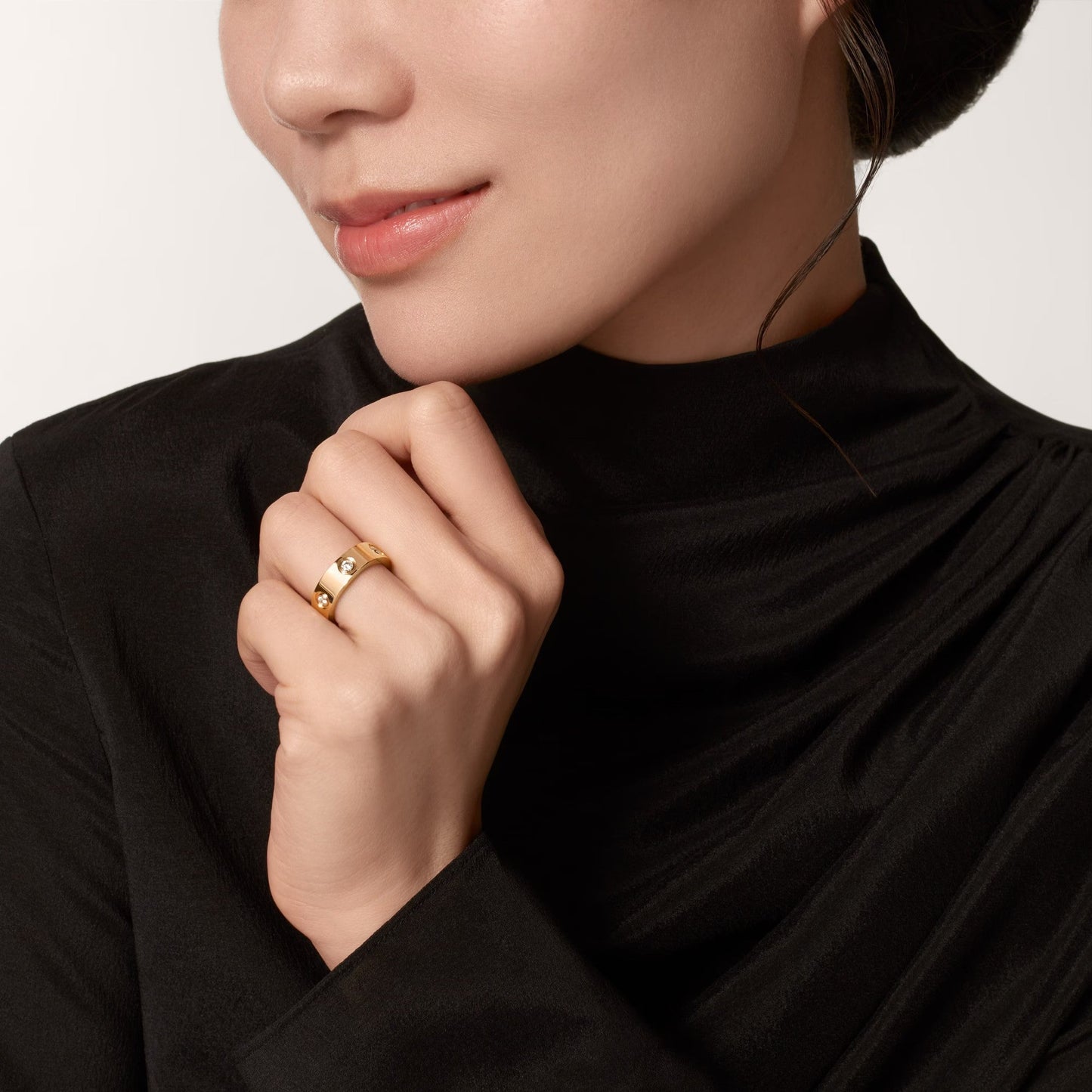 [Dawnora Jewelry]LOVE 5.5MM 6 DIAMOND RING