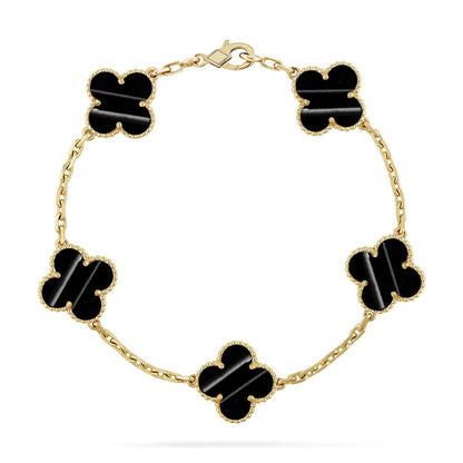 [Dawnora Jewelry] CLOVER 5 MOTIF PULSAR STONE BRACELET COLLECTION