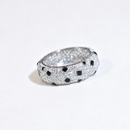 [Dawnora Jewelry]PANTHERE SPOTTED FULL DIAMOND RING