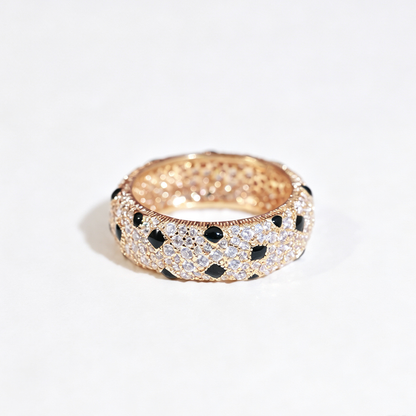 [Dawnora Jewelry]PANTHERE SPOTTED FULL DIAMOND RING