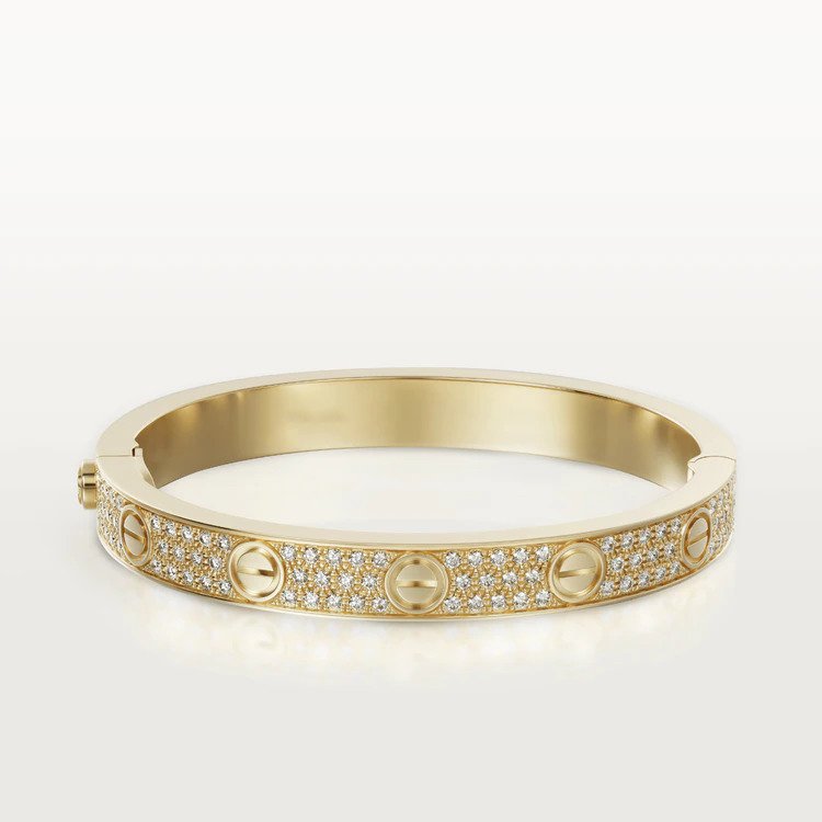 [Dawnora Jewelry]LOVE BRACELET 6.1MM DIAMOND-PAVED