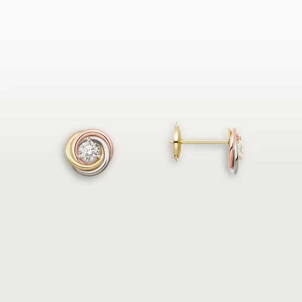 [Dawnora Jewelry]TRINITY STUD DIAMOND EARRINGS