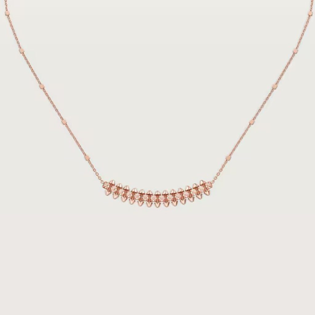 [Dawnora Jewelry]CLASH  SMALL FULL DIAMOND NECKLACE