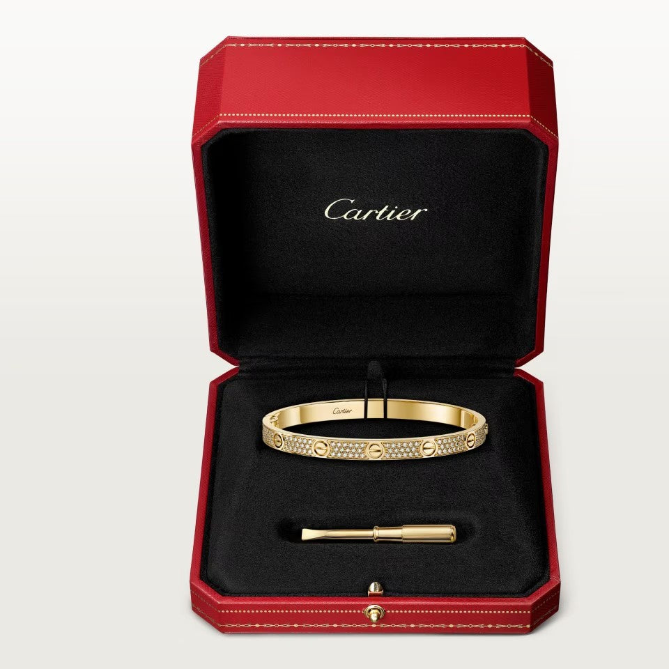 [Dawnora Jewelry]LOVE BRACELET 4.8MM DIAMOND-PAVED