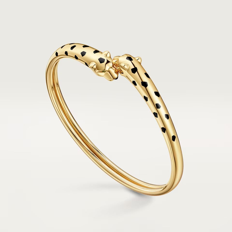 [Dawnora Jewelry]PANTHERE DOUBLE HEADED OPEN BRACELET