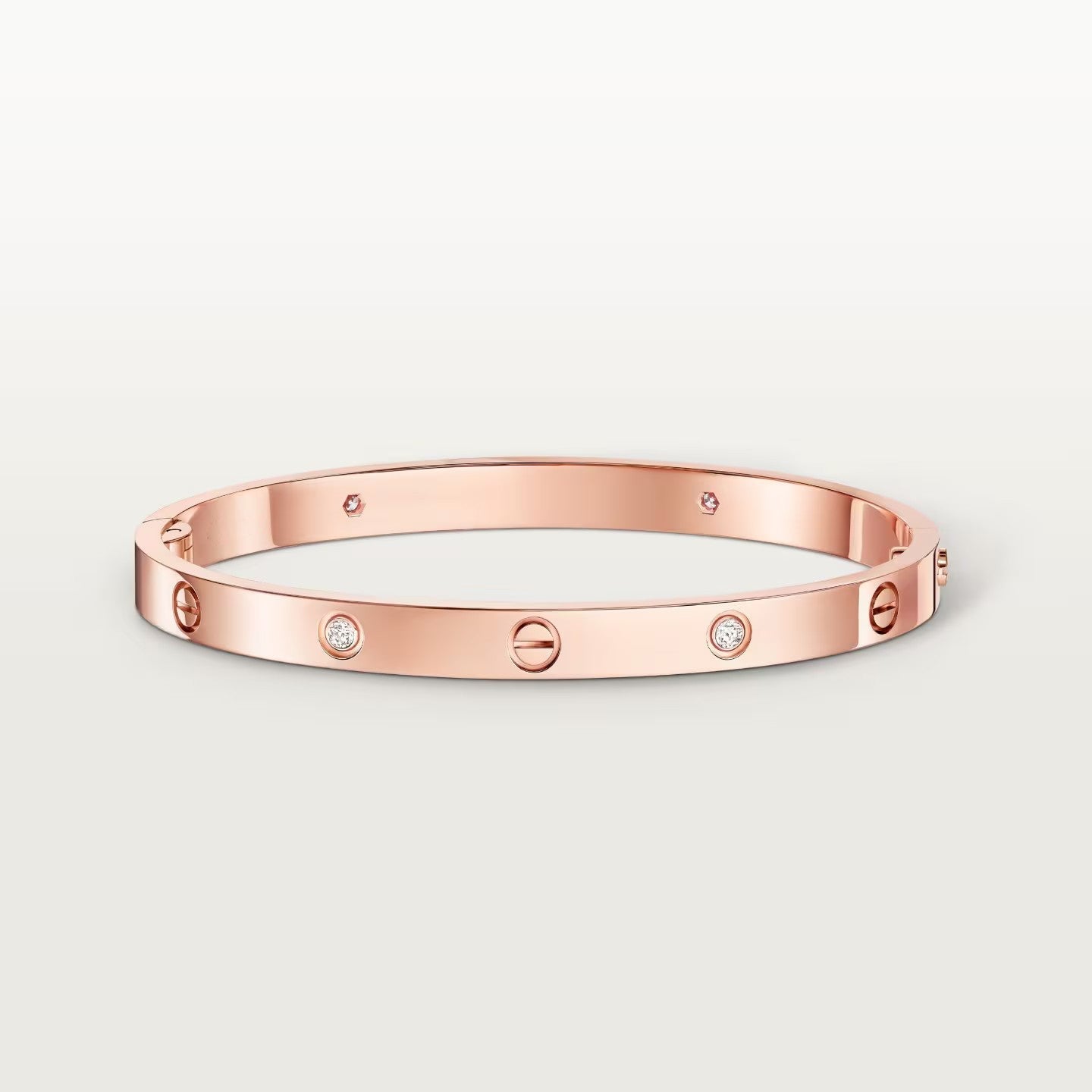 [Dawnora Jewelry]LOVE BRACELET 4.8MM 4 DIAMONDS