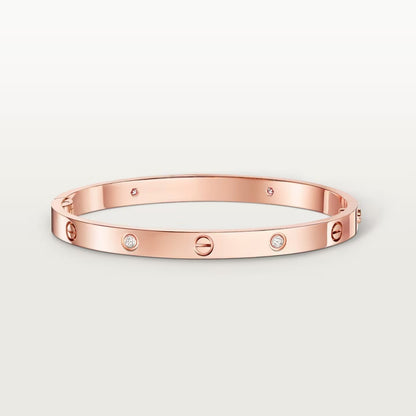 [Dawnora Jewelry]LOVE BRACELET 4.8MM 4 DIAMONDS