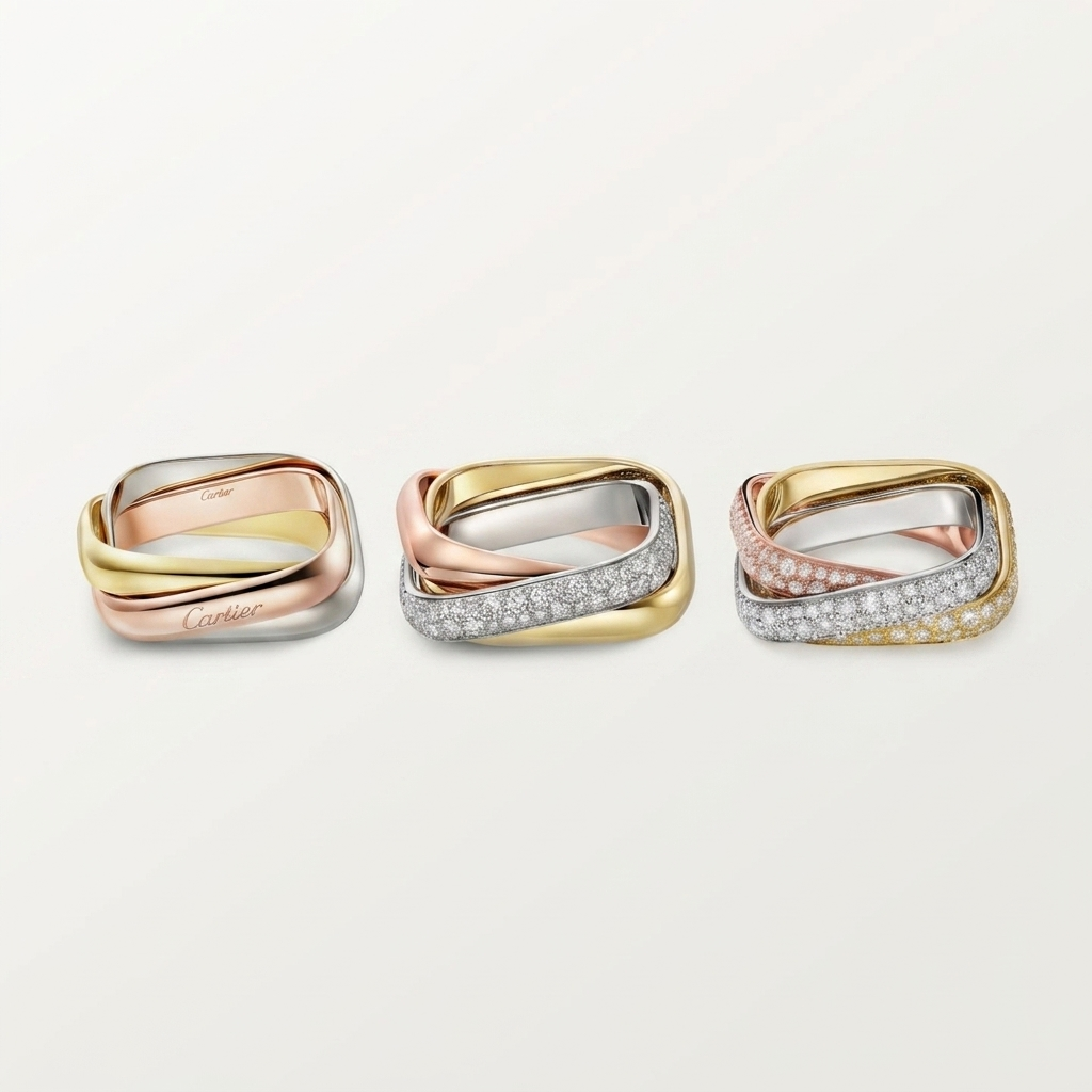 [Dawnora Jewelry]TRINITY 3.5MM CUSHION RING COLLECTION