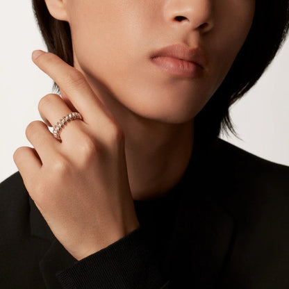 [Dawnora Jewelry]CLASH 6.4MM SMALL FULL DIAMOND RING