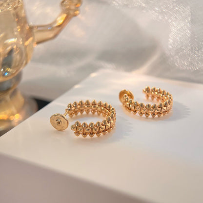 [Dawnora Jewelry]CLASH SMALL HOOP EARRINGS