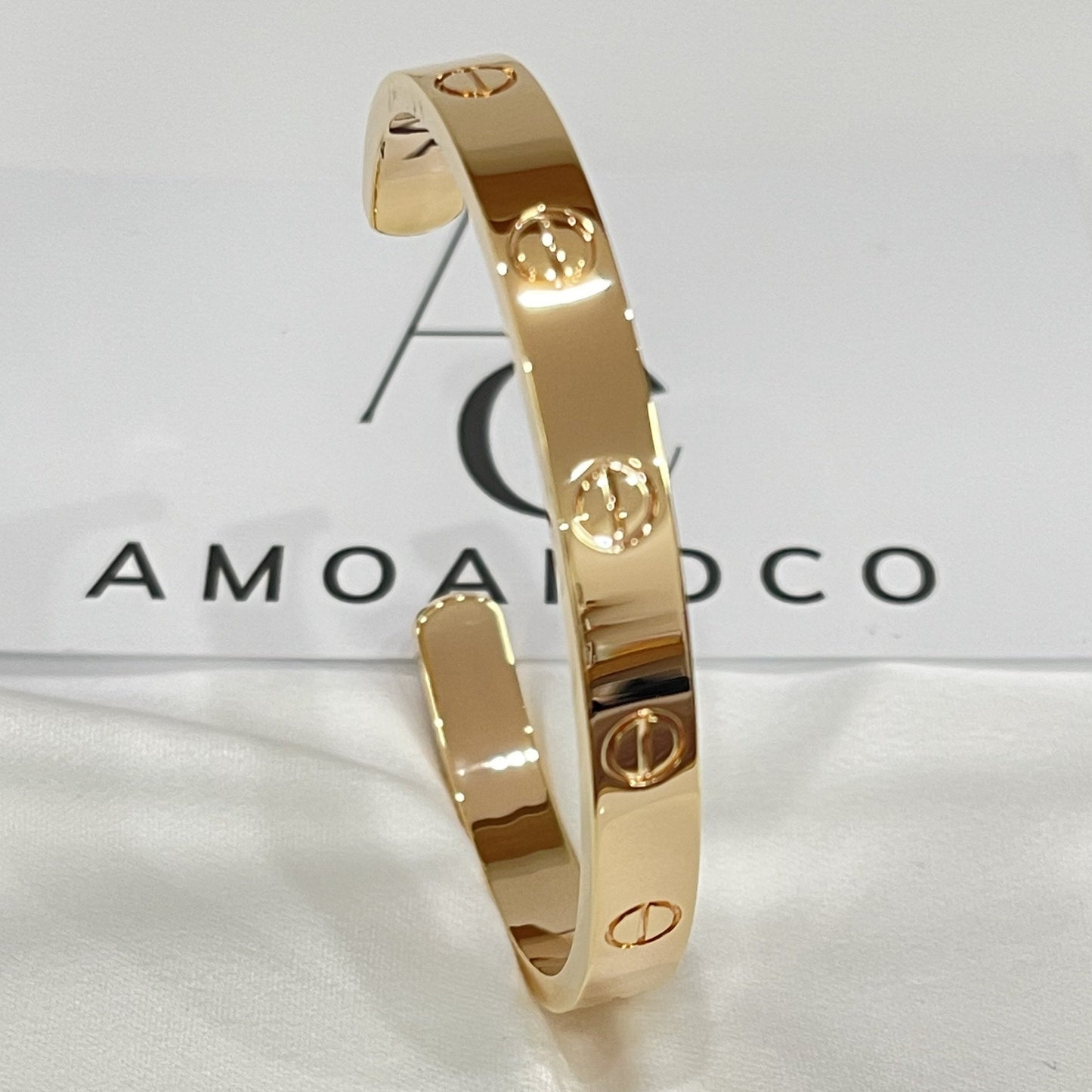 [Dawnora Jewelry]LOVE BRACELET 6.1MM OPEN CUFF
