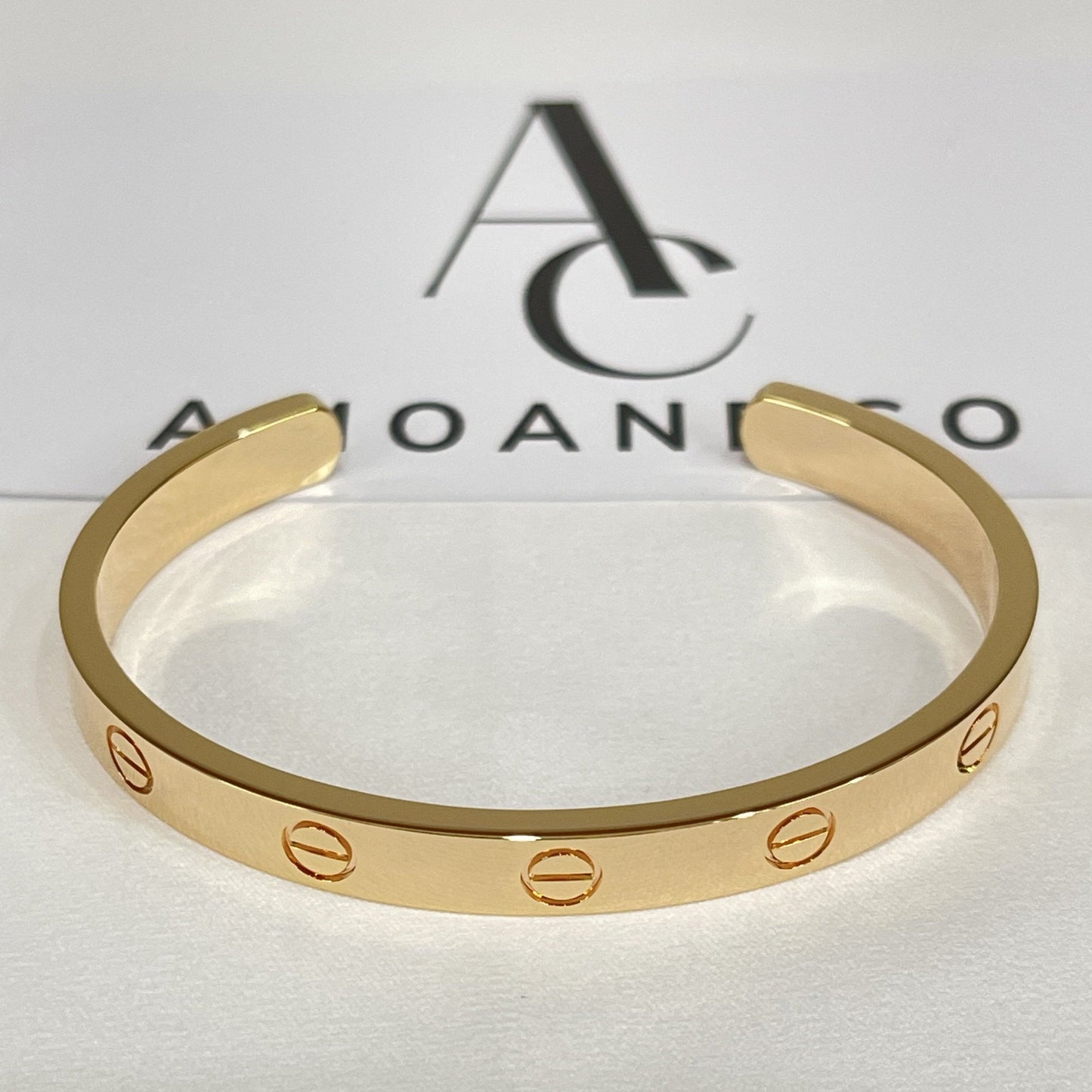 [Dawnora Jewelry]LOVE BRACELET 6.1MM OPEN CUFF