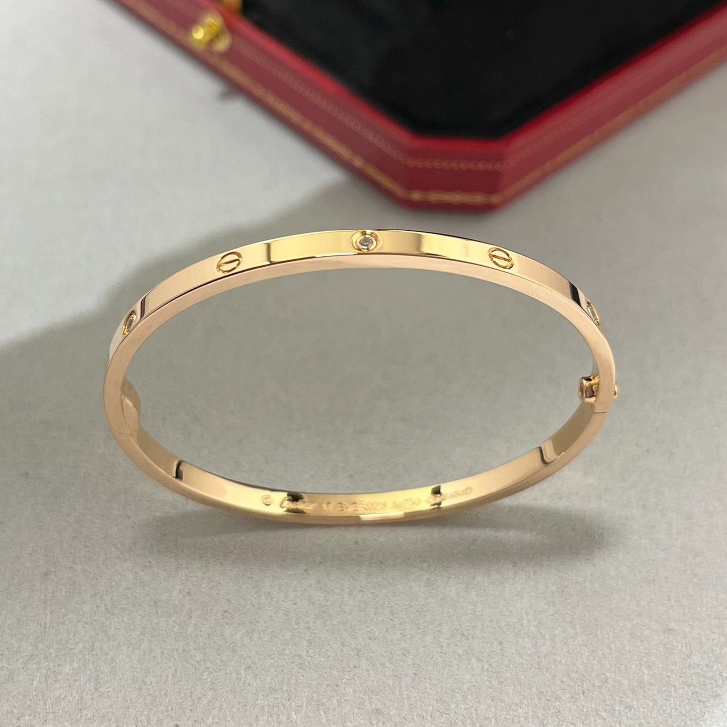 [Dawnora Jewelry]LOVE BRACELET 3.65MM 6 DIAMONDS