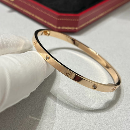 [Dawnora Jewelry]LOVE BRACELET 3.65MM 6 DIAMONDS
