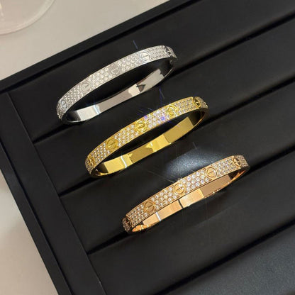 [Dawnora Jewelry]LOVE BRACELET 6.1MM DIAMOND-PAVED