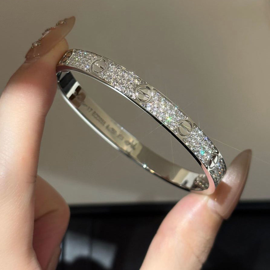 [Dawnora Jewelry]LOVE BRACELET 6.1MM DIAMOND-PAVED
