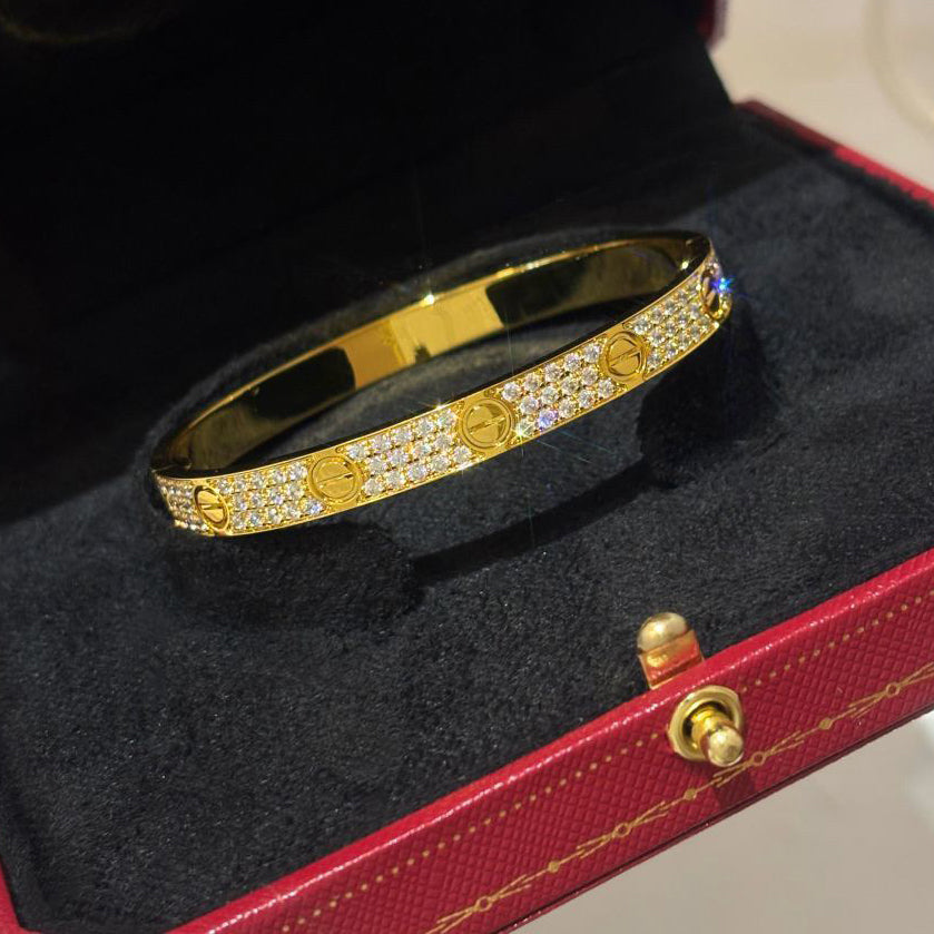 [Dawnora Jewelry]LOVE BRACELET 6.1MM DIAMOND-PAVED
