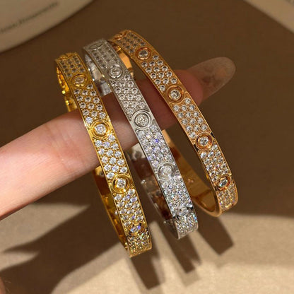 [Dawnora Jewelry]LOVE BRACELET 6.1MM DIAMOND-PAVED 10 BIG DIAMONDS