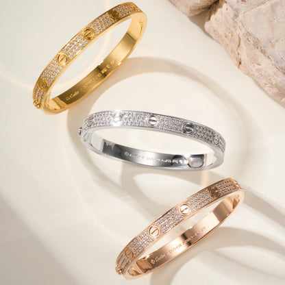 [Dawnora Jewelry]LOVE BRACELET 6.1MM DIAMOND-PAVED