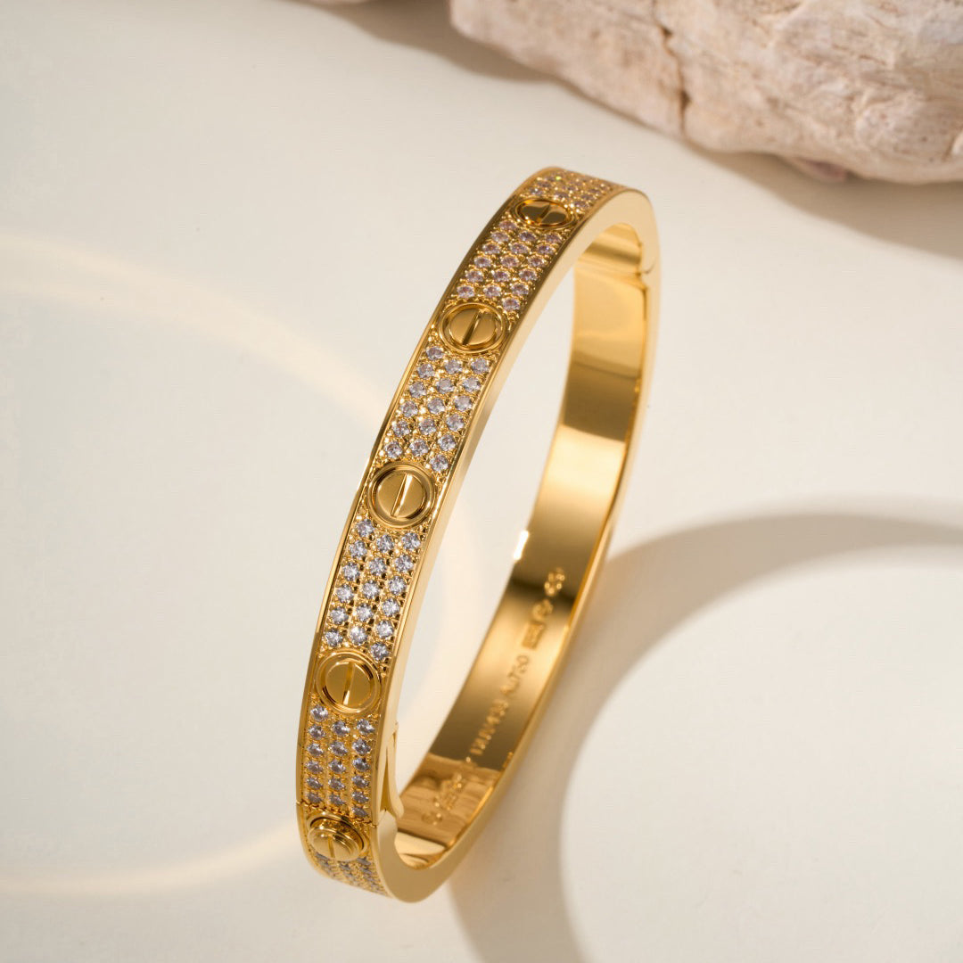 [Dawnora Jewelry]LOVE BRACELET 6.1MM DIAMOND-PAVED