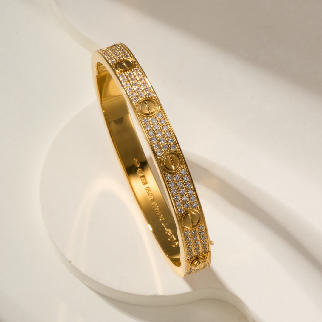 [Dawnora Jewelry]LOVE BRACELET 6.1MM DIAMOND-PAVED