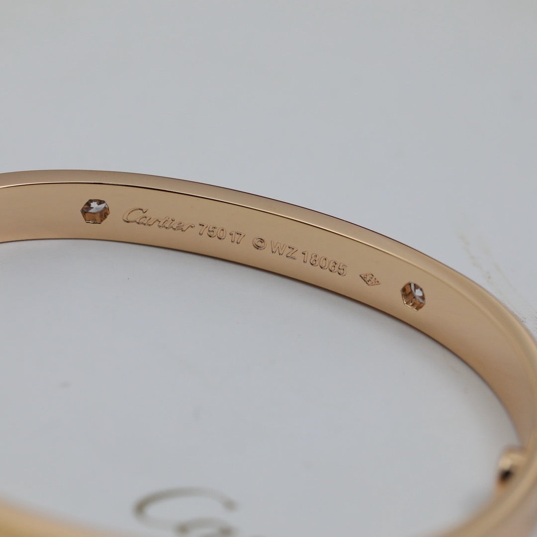 [Dawnora Jewelry]LOVE BRACELET 6.1MM 4 DIAMONDS