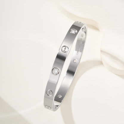 [Dawnora Jewelry]LOVE BRACELET 6.1MM 4 DIAMONDS