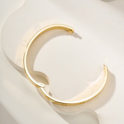 [Dawnora Jewelry]LOVE BRACELET 6.1MM 4 DIAMONDS