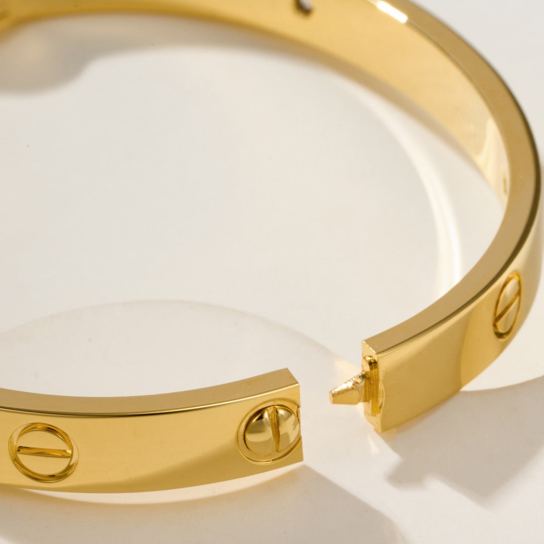 [Dawnora Jewelry]LOVE BRACELET 6.1MM 4 DIAMONDS