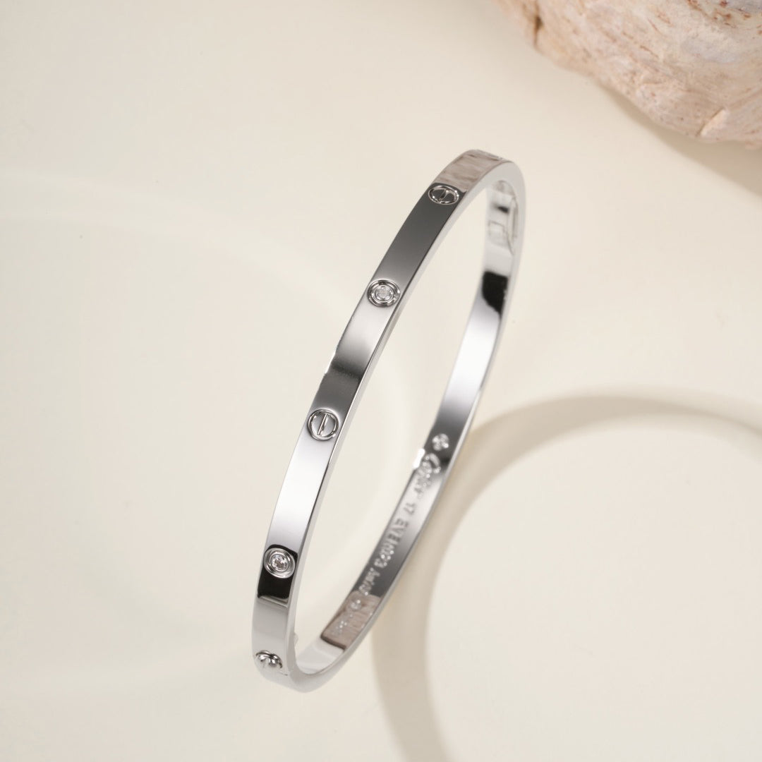 [Dawnora Jewelry]LOVE BRACELET 3.65MM 6 DIAMONDS