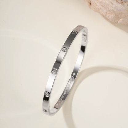 [Dawnora Jewelry]LOVE BRACELET 3.65MM 6 DIAMONDS