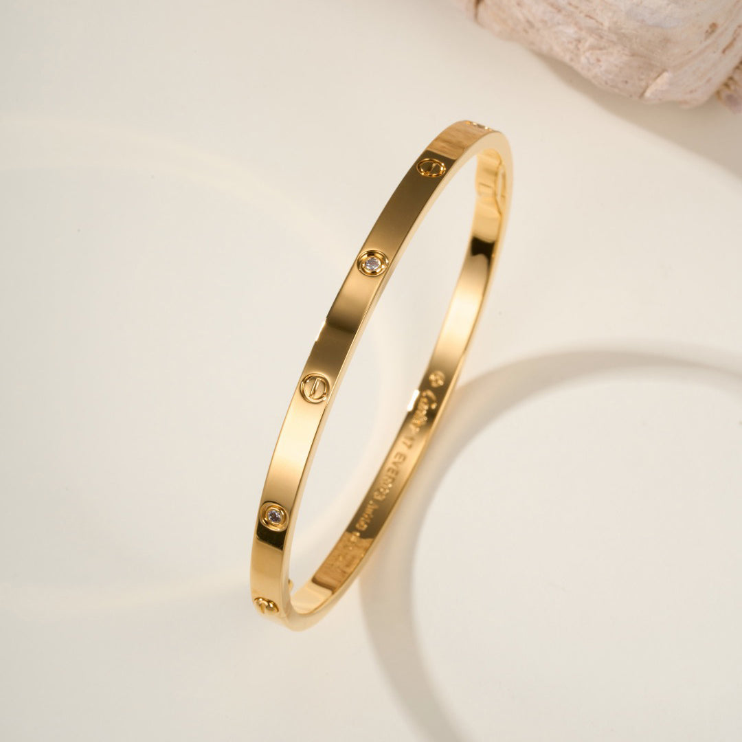 [Dawnora Jewelry]LOVE BRACELET 3.65MM 6 DIAMONDS