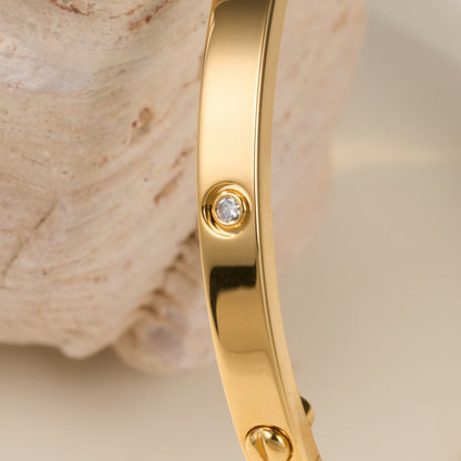 [Dawnora Jewelry]LOVE BRACELET 3.65MM 6 DIAMONDS